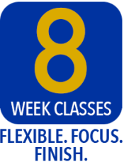 8 week classes. Flexible. Focus. Finish.